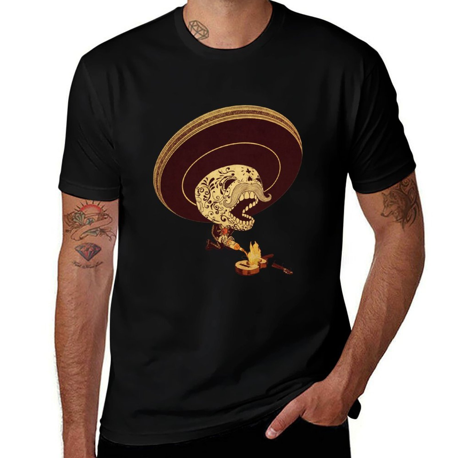 Men'S Fashion Monterrey - Camiseta con Estampado Gráfico de Moda