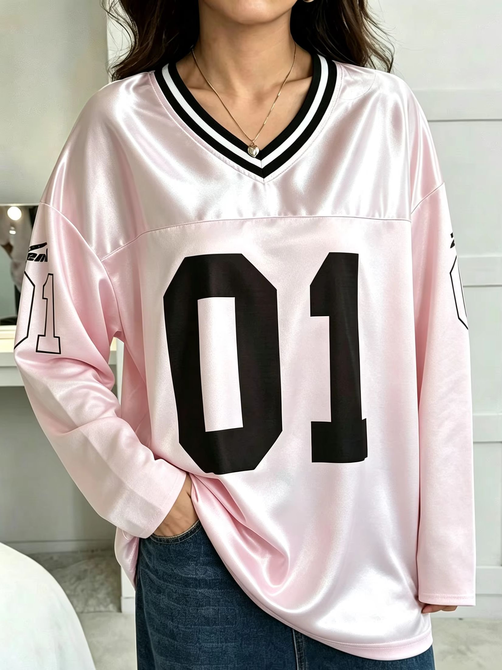 Mens Fashion Top - Camiseta de manga larga para hombre