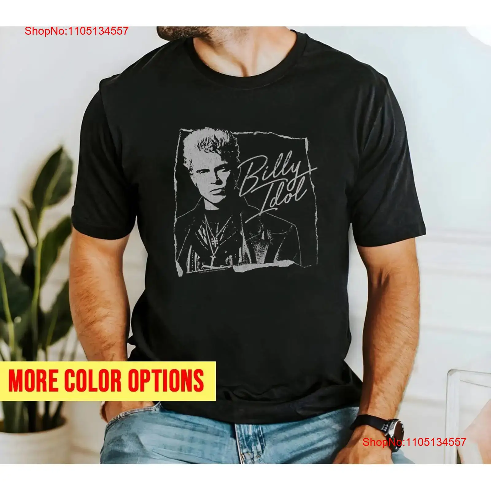 Men'S Fashion Everyday - Camiseta desgastada y cursiva de Billy