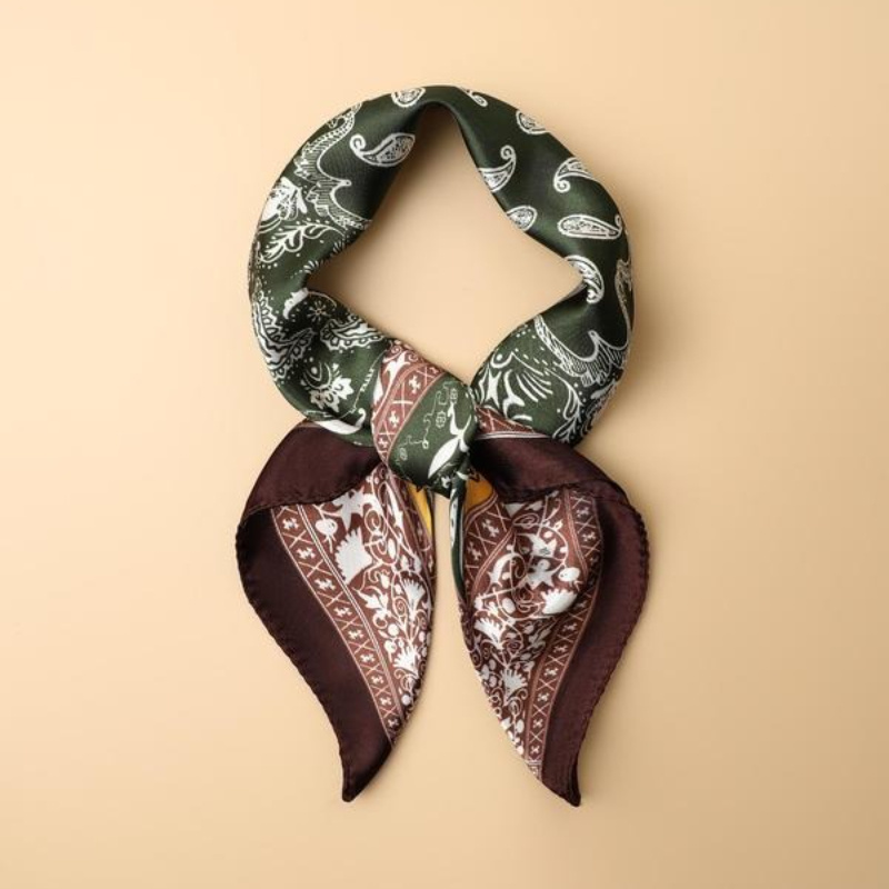 Men'S Fashion Head Scarf - Envoltura cuadrada con estampado de cachemira,
