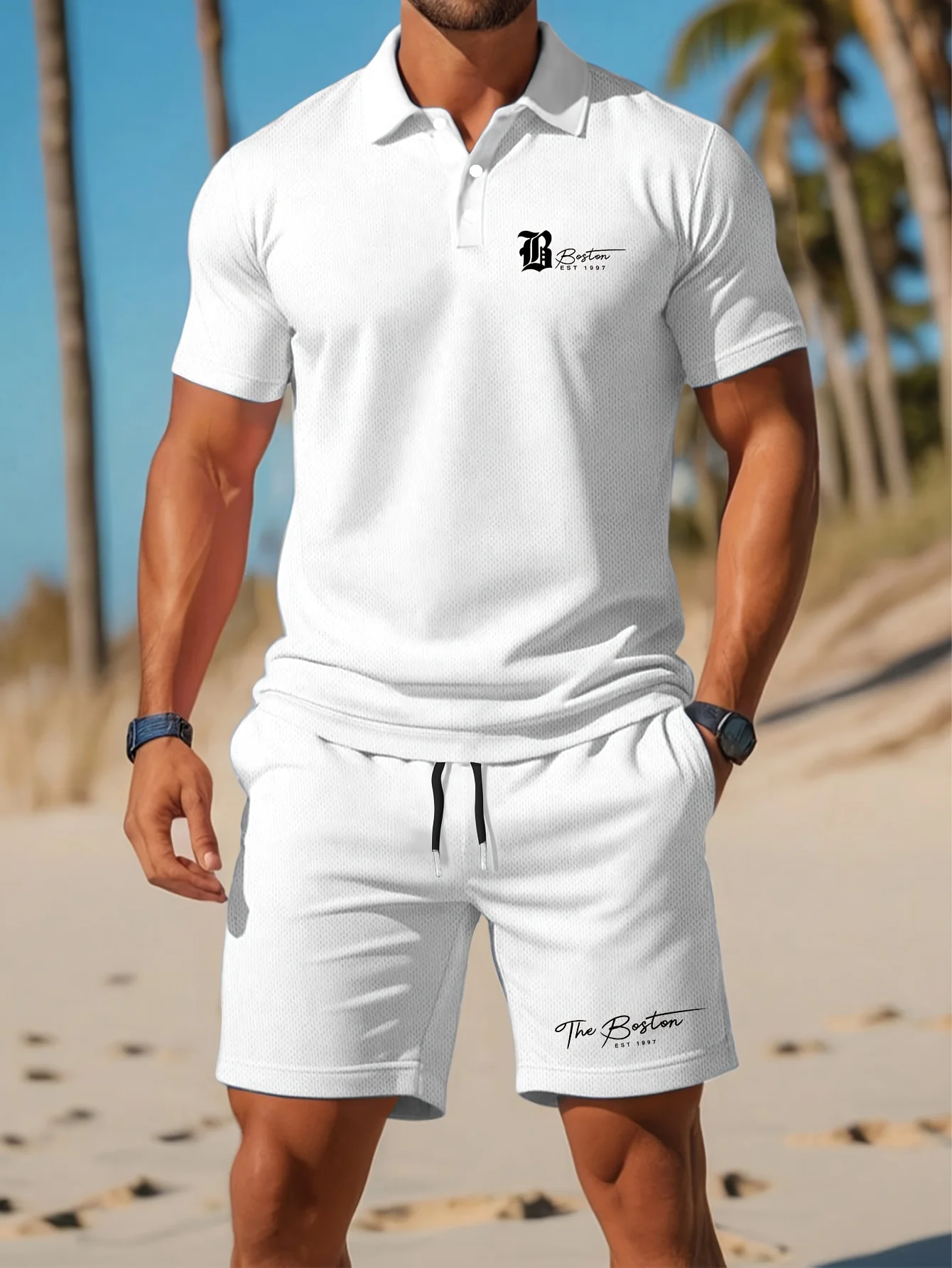 Men'S Fashion Designer - Conjunto de camisa Polo para hombre,