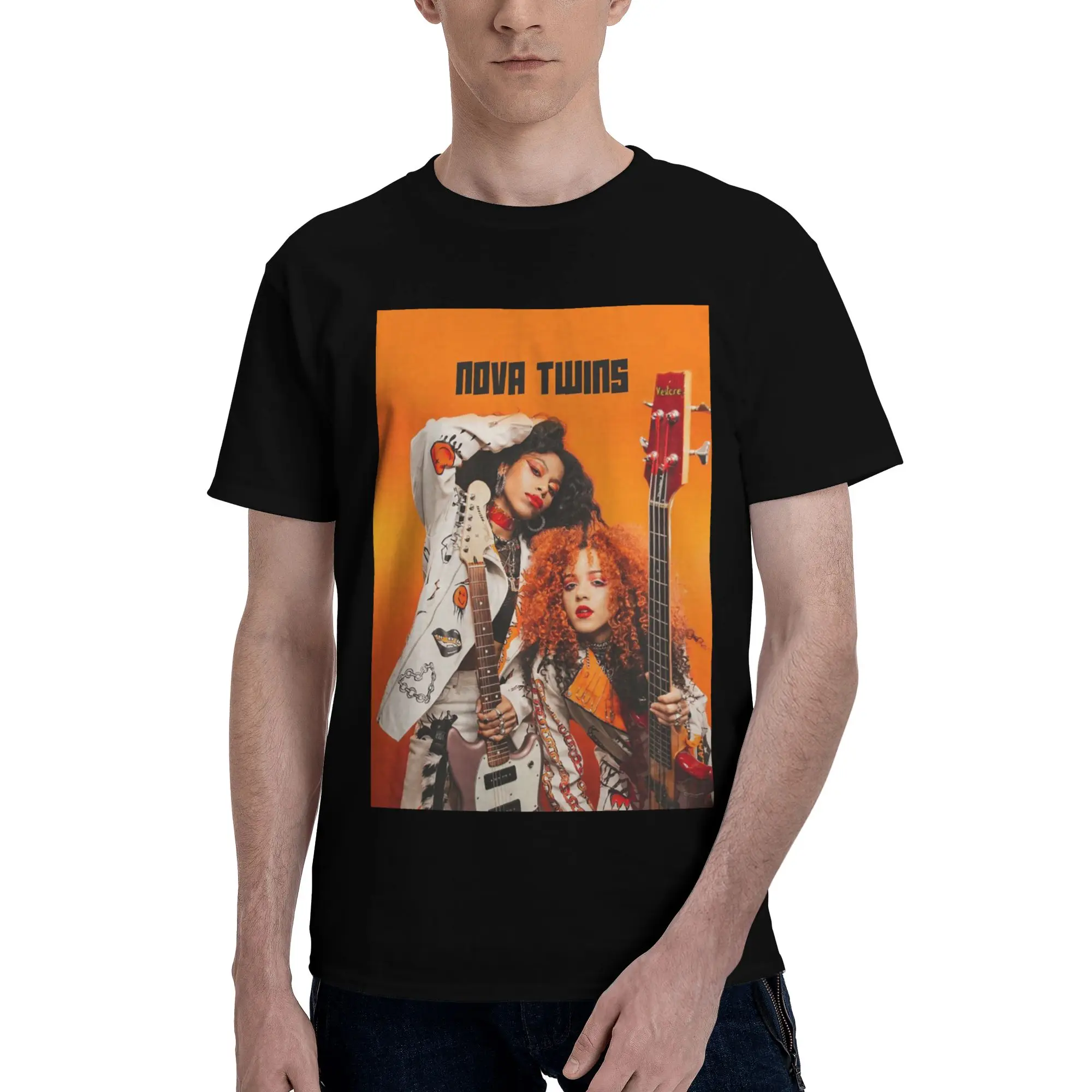 Men'S Fashion Nova Shorts - Camiseta Nova Twins 100% algodón, camisetas