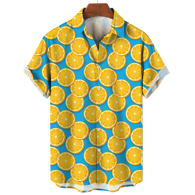 Men'S Fashion Lk - Camisa con estampado 3D de fruta