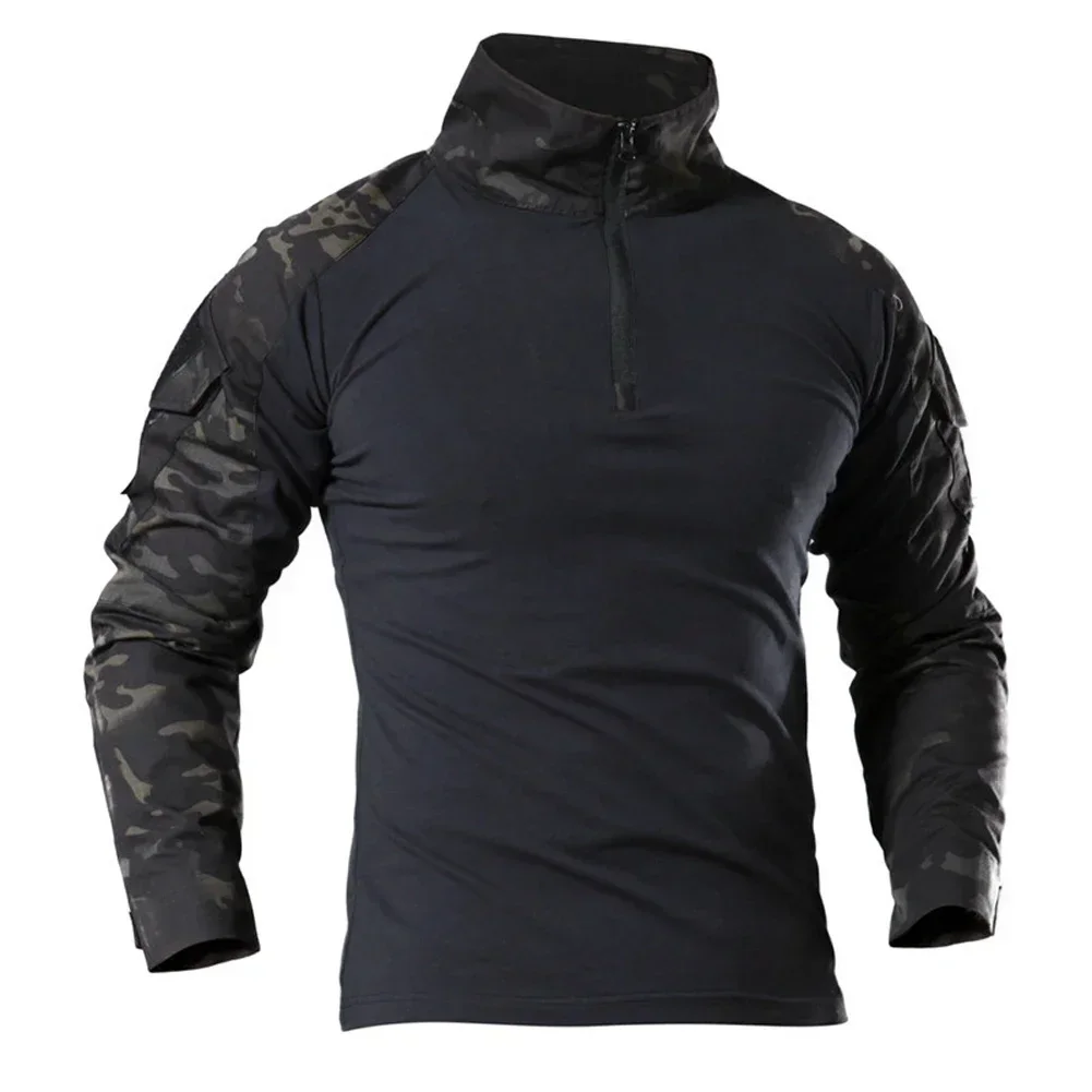 Military Shirt Men - Camisetas Tácticas de Camuflaje de Manga