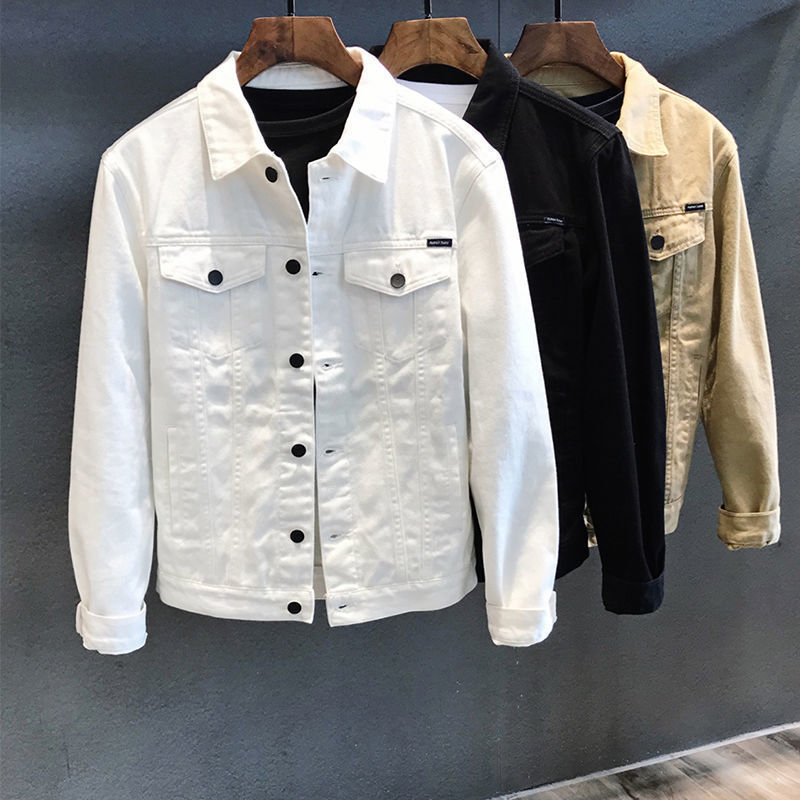 Mens Fashion Denim Jacket - Chaqueta vaquera de primavera y otoño