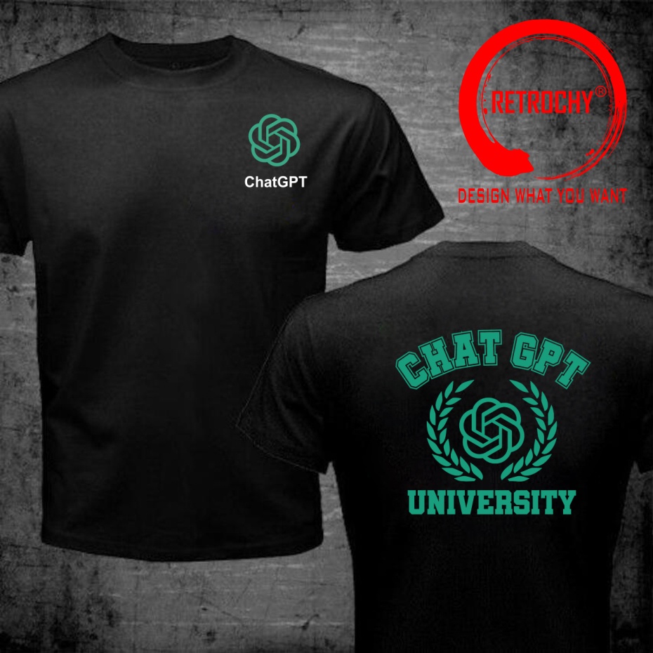 Men'S Fashion University - Camiseta con diseño divertido de ChatGPT