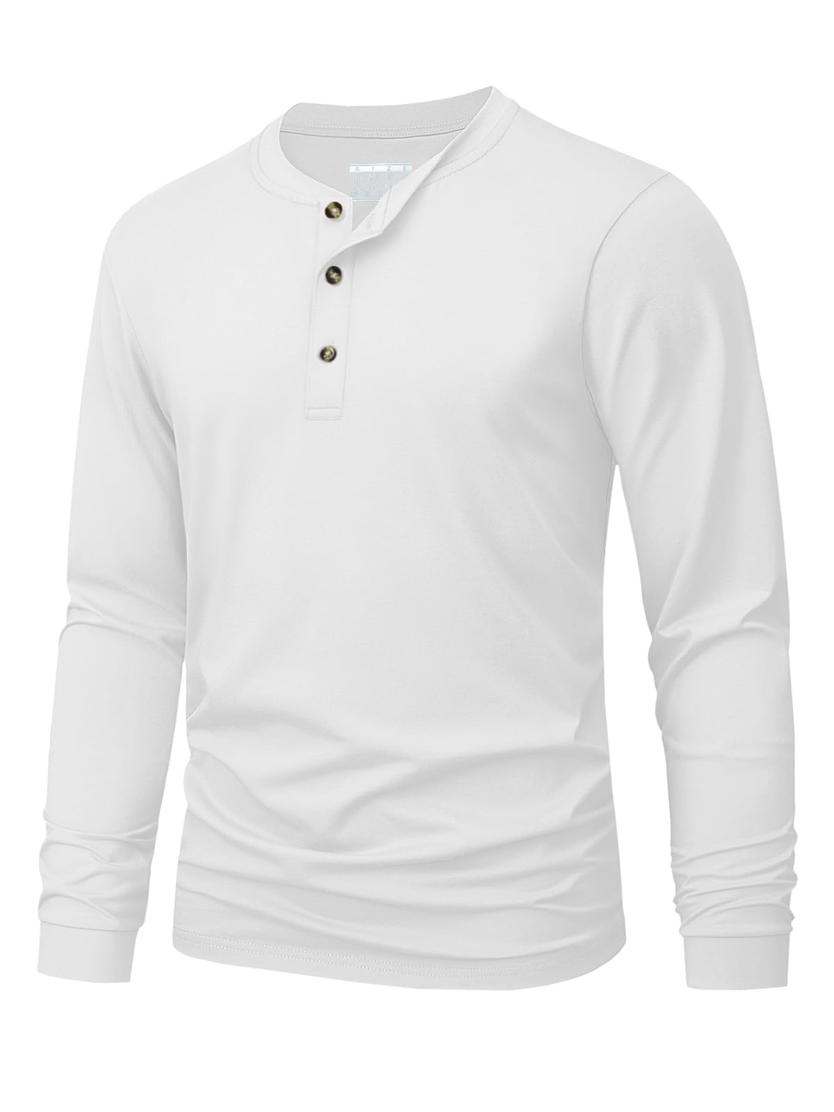 Mens Fashion Top - Camiseta Henley para hombre, camisetas de