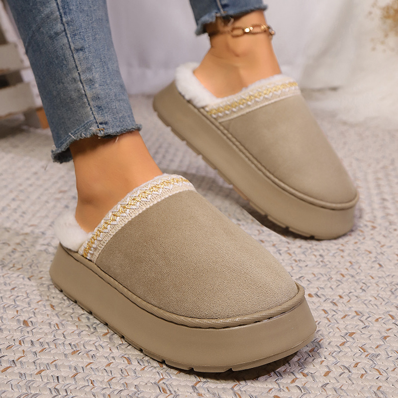 Mens Fashion Winter 2025 - Zapatilla de casa para mujer, pantuflas