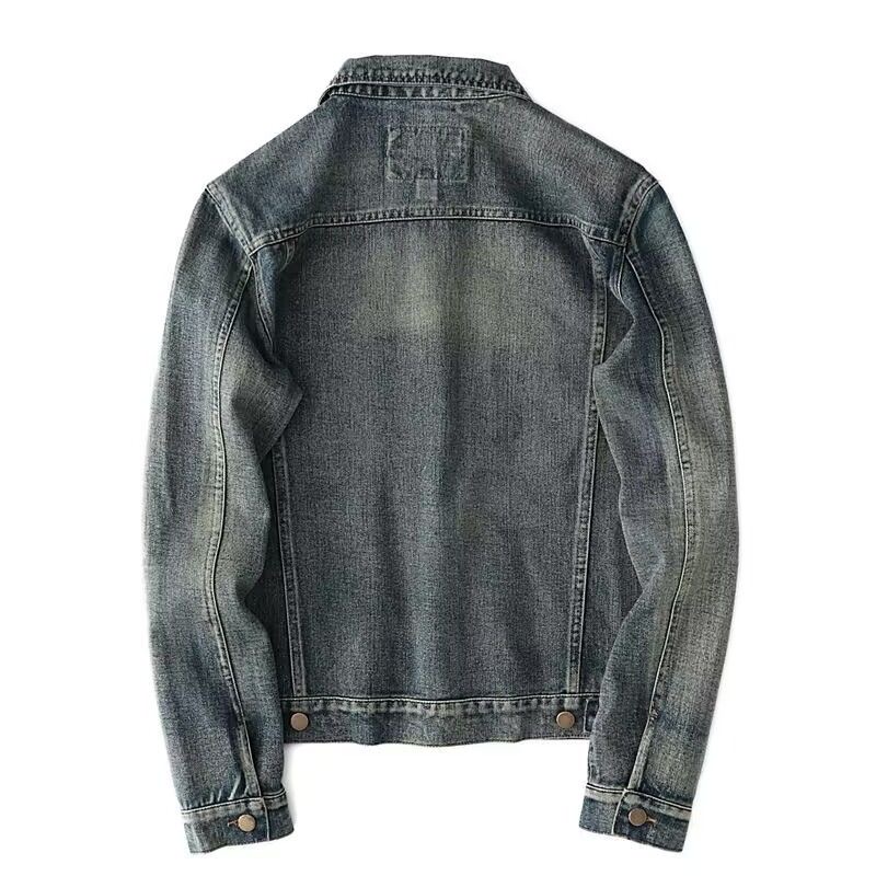 Otoño y primavera nueva moda C - Mens Fashion Denim Jacket reseña y precio