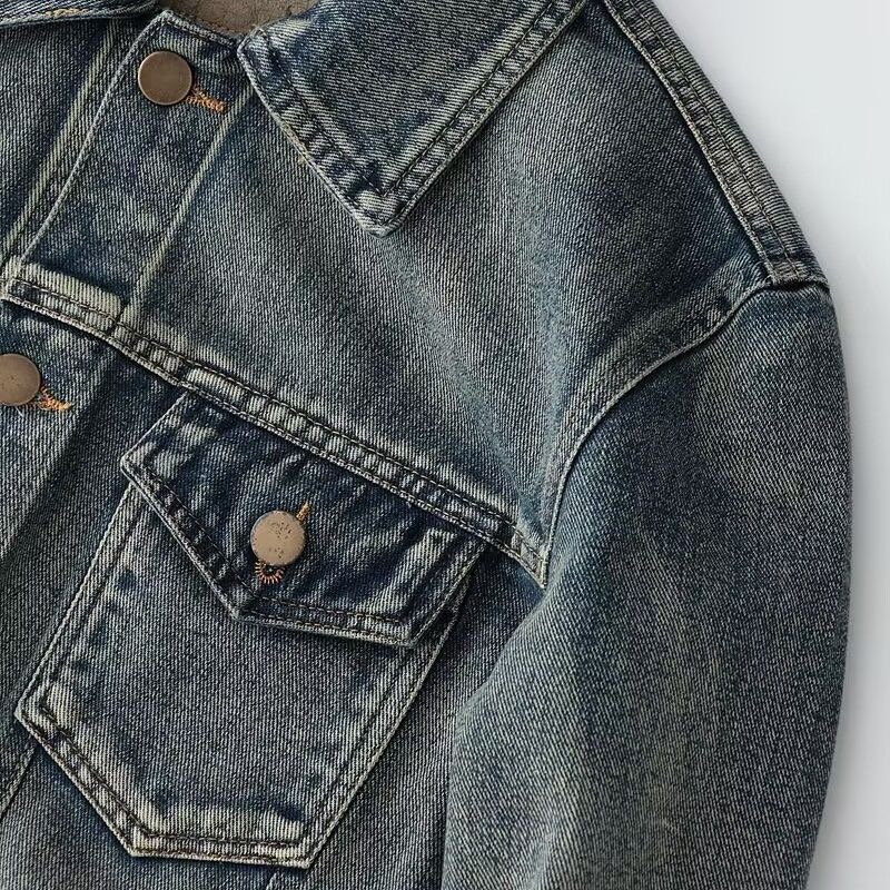 Otoño y primavera nueva moda C - Mens Fashion Denim Jacket reseña y precio