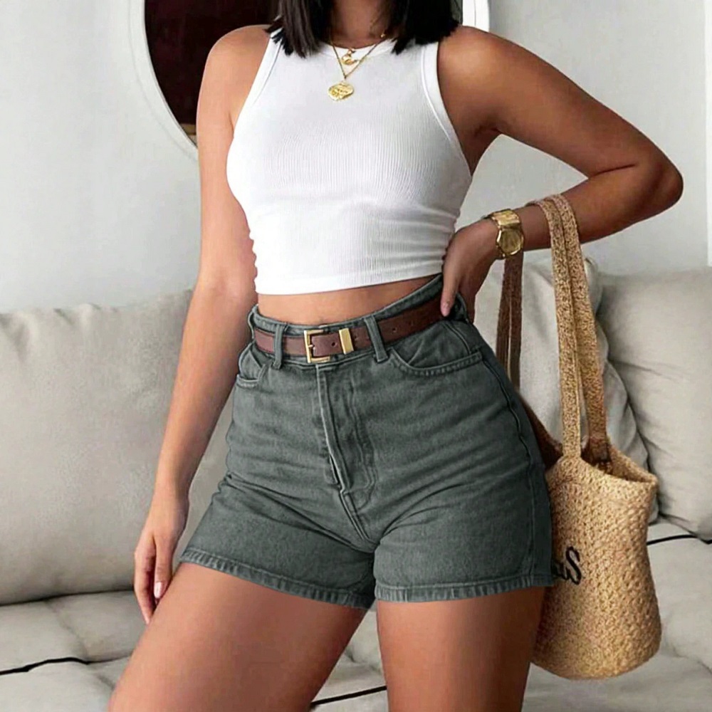 Shorts de Mezclilla para Mujer - Skinny Jeans Ripped reseña y precio