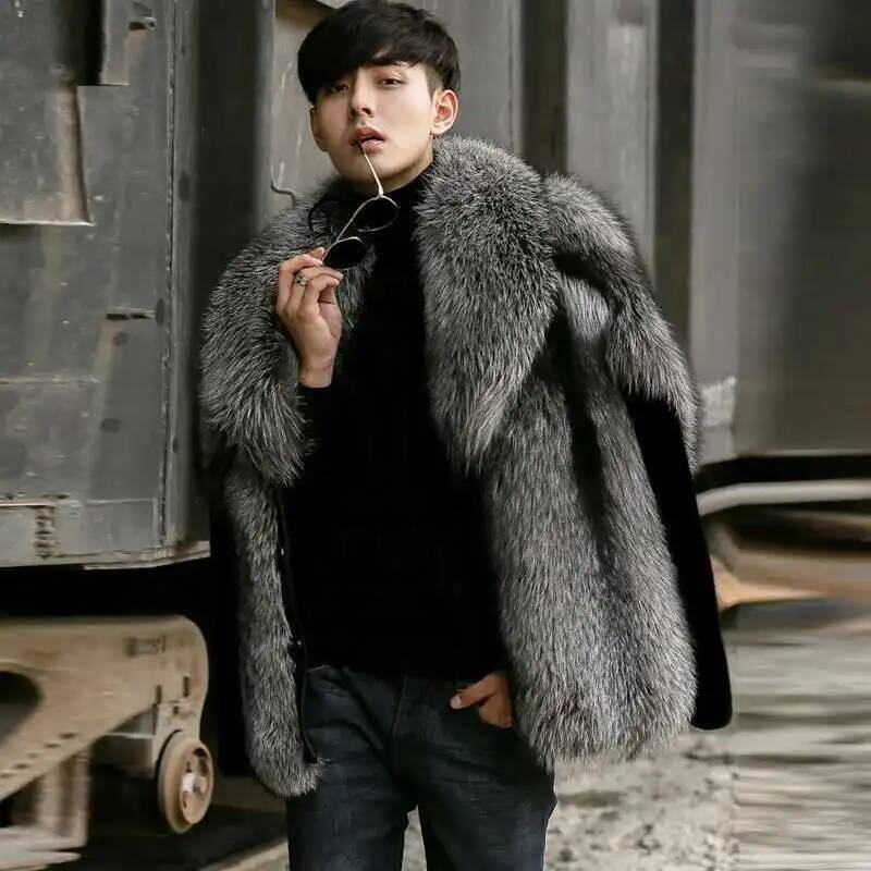 Abrigo de piel sintética para  - Men'S Fashion X reseña y precio