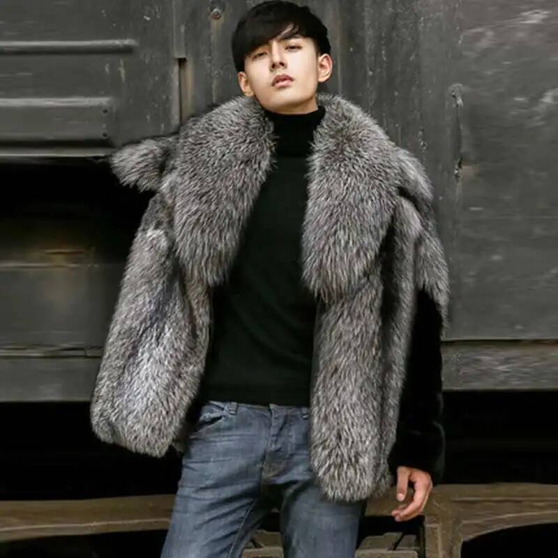 Abrigo de piel sintética para  - Men'S Fashion X reseña y precio