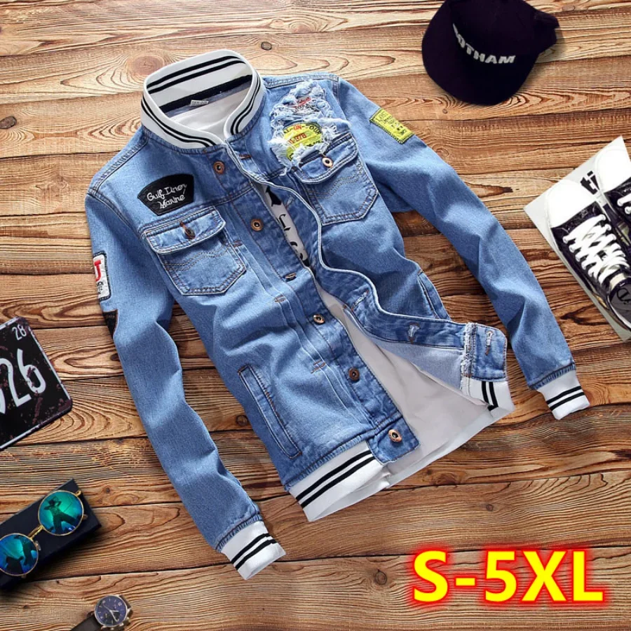 Nuevo 2026 chaquetas vaqueras  - Mens Fashion Denim Jacket reseña y precio