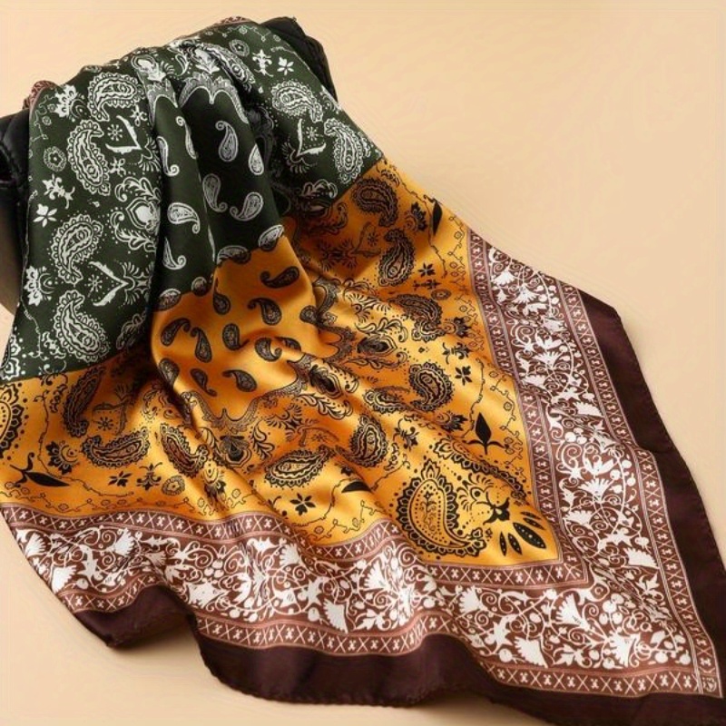 Envoltura cuadrada con estampa - Men'S Fashion Head Scarf reseña y precio