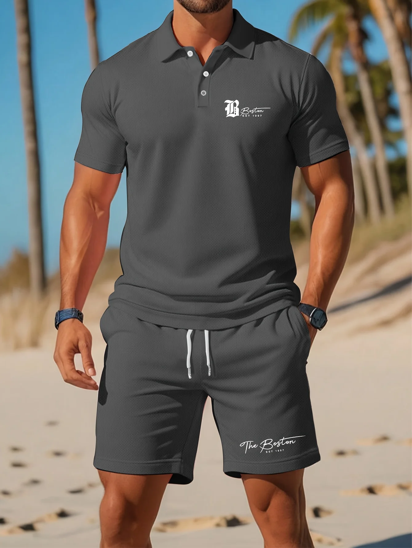 Conjunto de camisa Polo para h - Men'S Fashion Designer reseña y precio