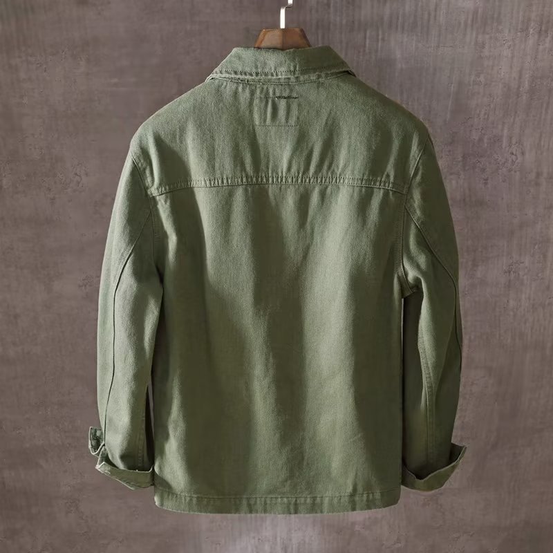 Chaqueta holgada informal para - Mens Fashion Denim Jacket reseña y precio