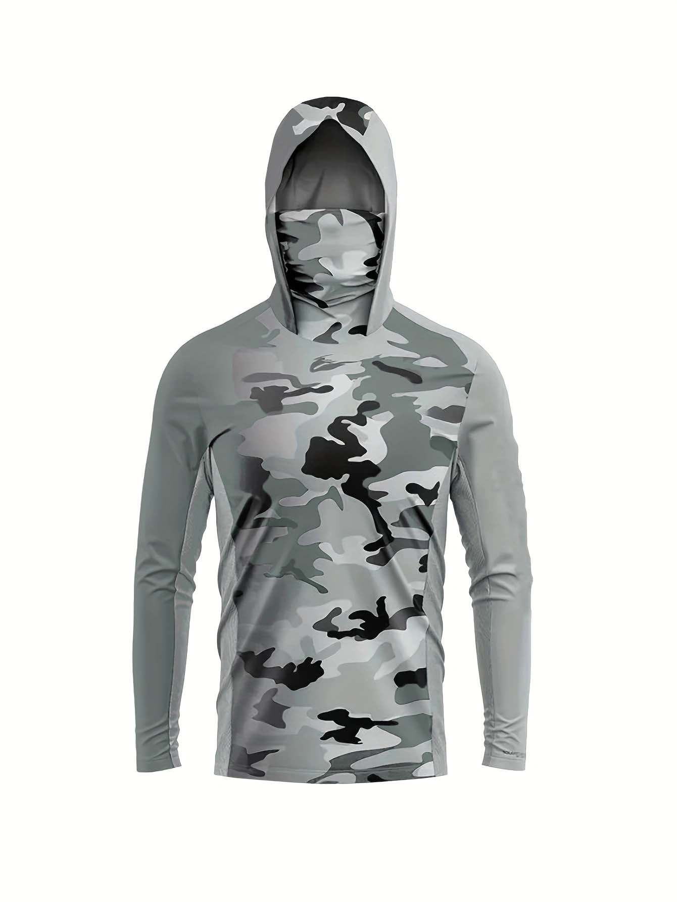 Camiseta de Pesca con Capucha  - Military Shirt Men reseña y precio