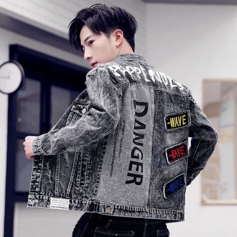 Chaquetas vaqueras ajustadas c - Mens Fashion Denim Jacket reseña y precio
