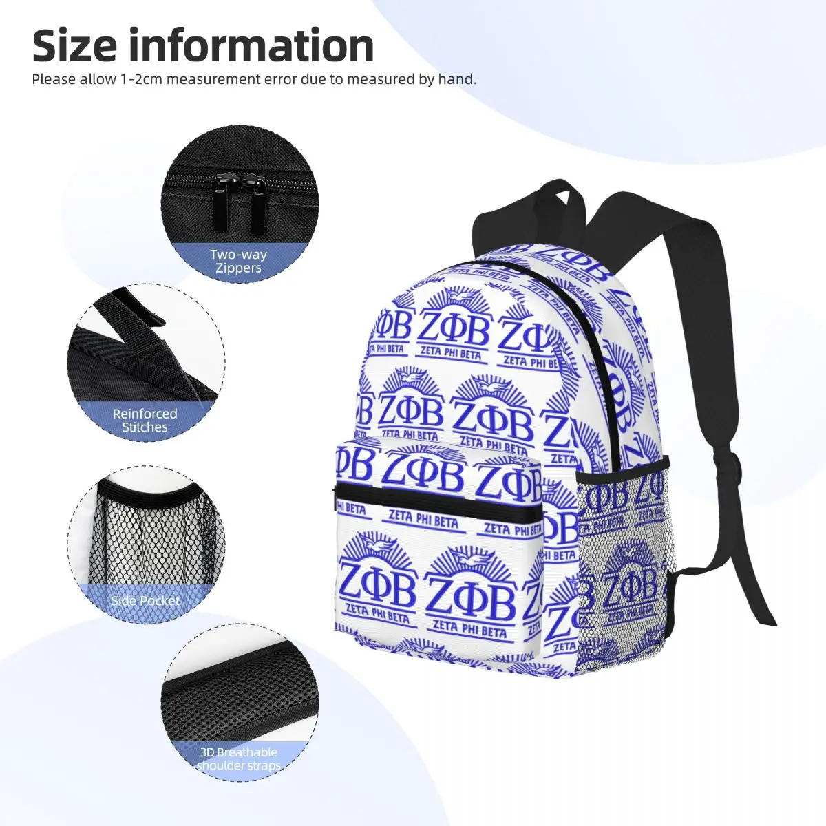Mochila escolar Zeta Phi Beta  - Mens Fashion In 1920 reseña y precio