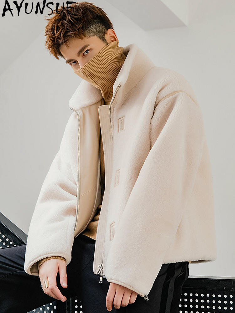 AYUNSUE chaqueta de piel de ov - Mens Fashion Winter 2025 reseña y precio