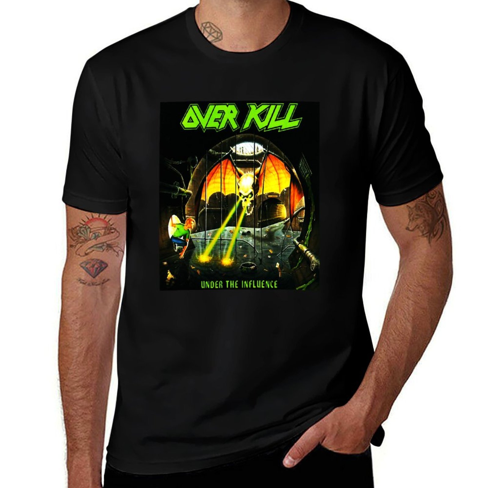 Camiseta de la banda Overkill, - Men'S Fashion Genres reseña y precio