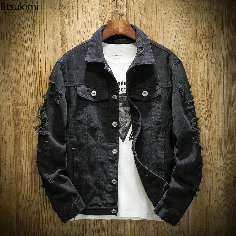 Nueva Chaqueta de Mezclilla pa - Mens Fashion Denim Jacket reseña y precio