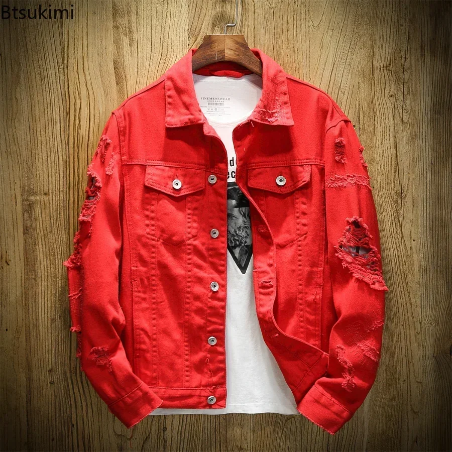 Nueva Chaqueta de Mezclilla pa - Mens Fashion Denim Jacket reseña y precio
