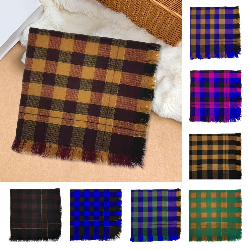 Chal de lana suave, bufanda cu - Men'S Fashion Head Scarf reseña y precio