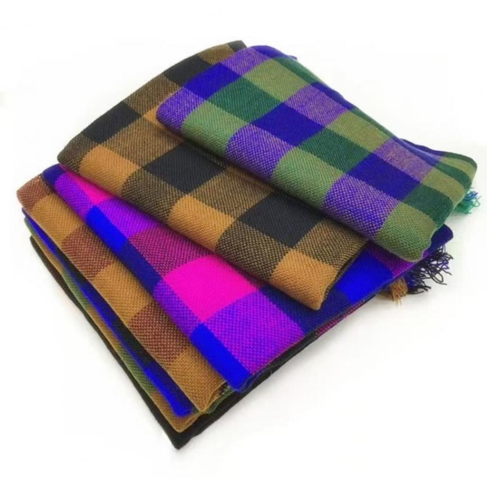 Chal de lana suave, bufanda cu - Men'S Fashion Head Scarf reseña y precio