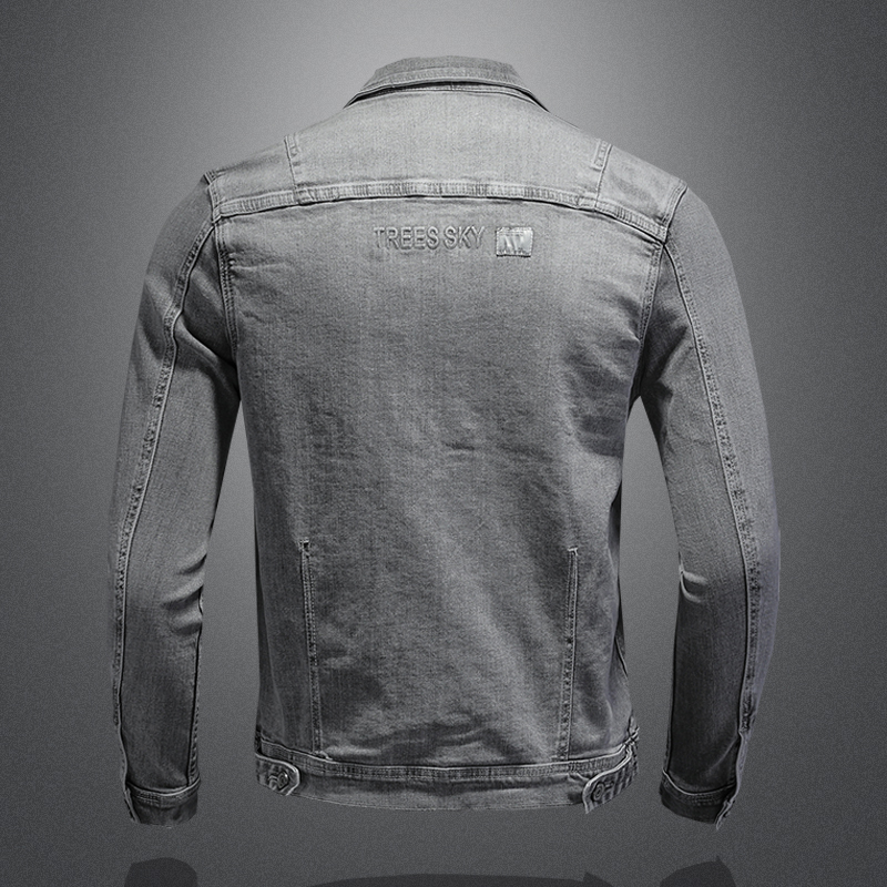 Chaqueta vaquera de algodón pa - Mens Fashion Denim Jacket reseña y precio
