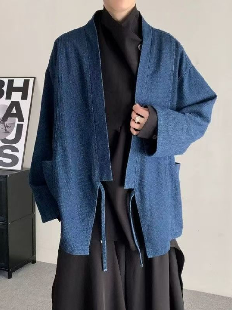 Abrigo vaquero de estilo japon - Mens Fashion Denim Jacket reseña y precio