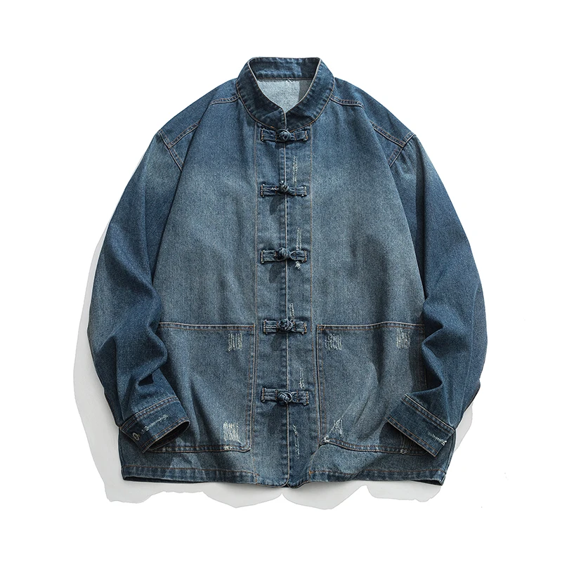 Chaqueta de Mezclilla Estilo C - Mens Fashion Denim Jacket reseña y precio