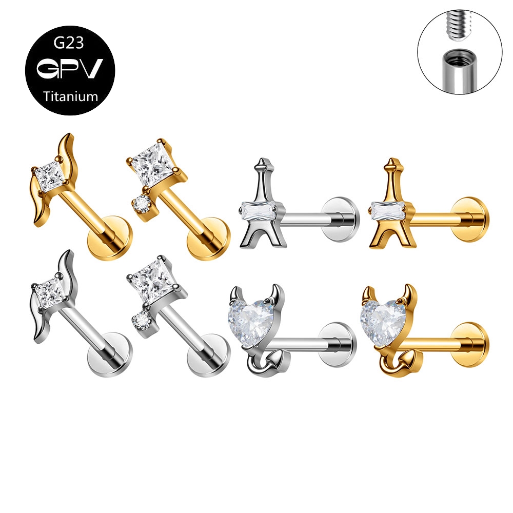 Pendientes de Titanio ASTM G23 - Mens Fashion In 1920 reseña y precio