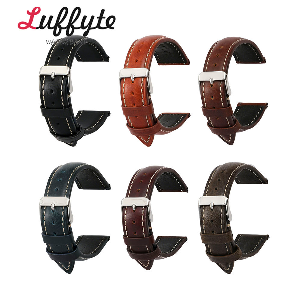 Correa de reloj de cuero genui - Mens Fashion In 1920 reseña y precio