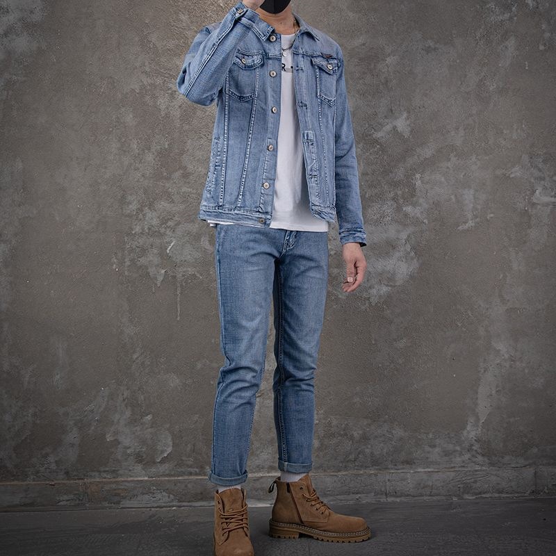 Conjunto de Chaqueta de Mezcli - Mens Fashion Denim Jacket reseña y precio
