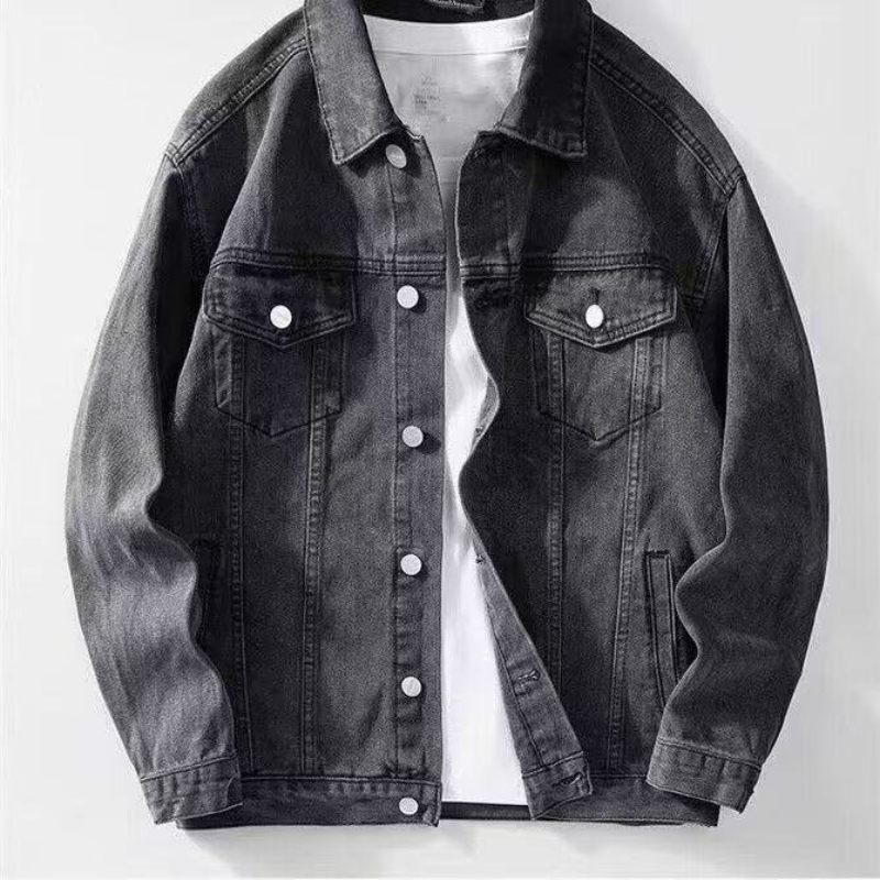 Chaqueta vaquera con parche bo - Mens Fashion Denim Jacket reseña y precio