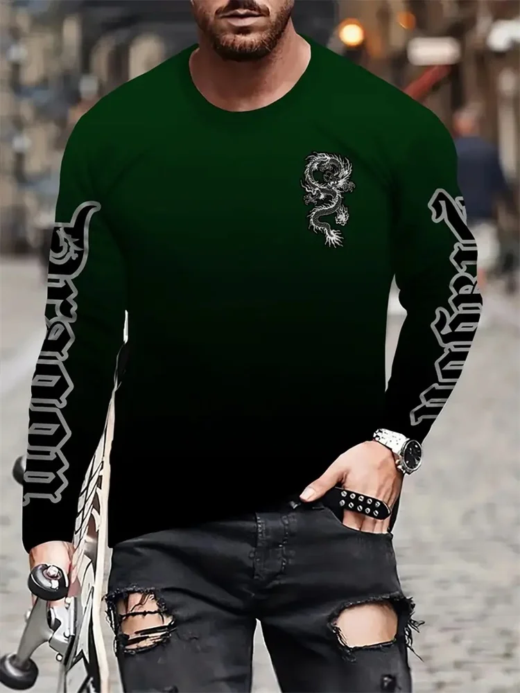 Camiseta de manga larga con cu - Men'S Fashion Everyday reseña y precio