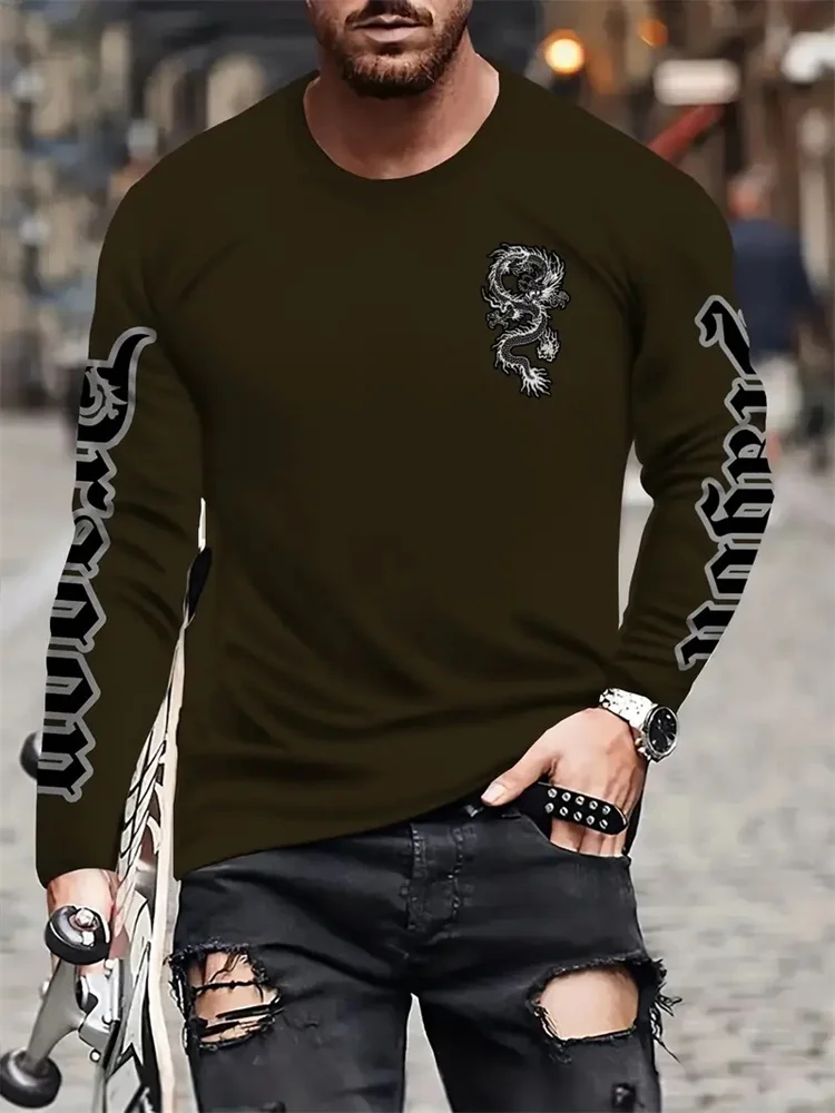 Camiseta de manga larga con cu - Men'S Fashion Everyday reseña y precio