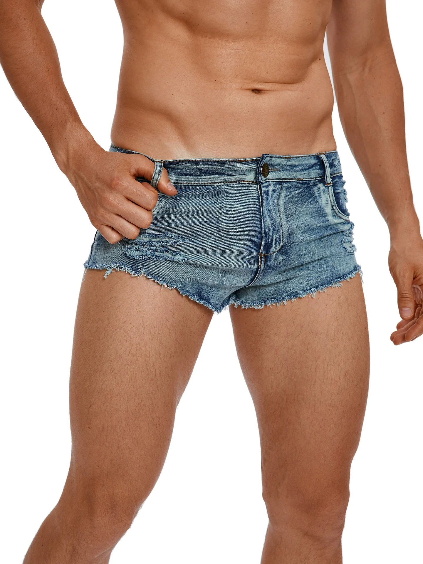 Pantalones Cortos de Mezclilla - Men'S Fashion Overalls reseña y precio