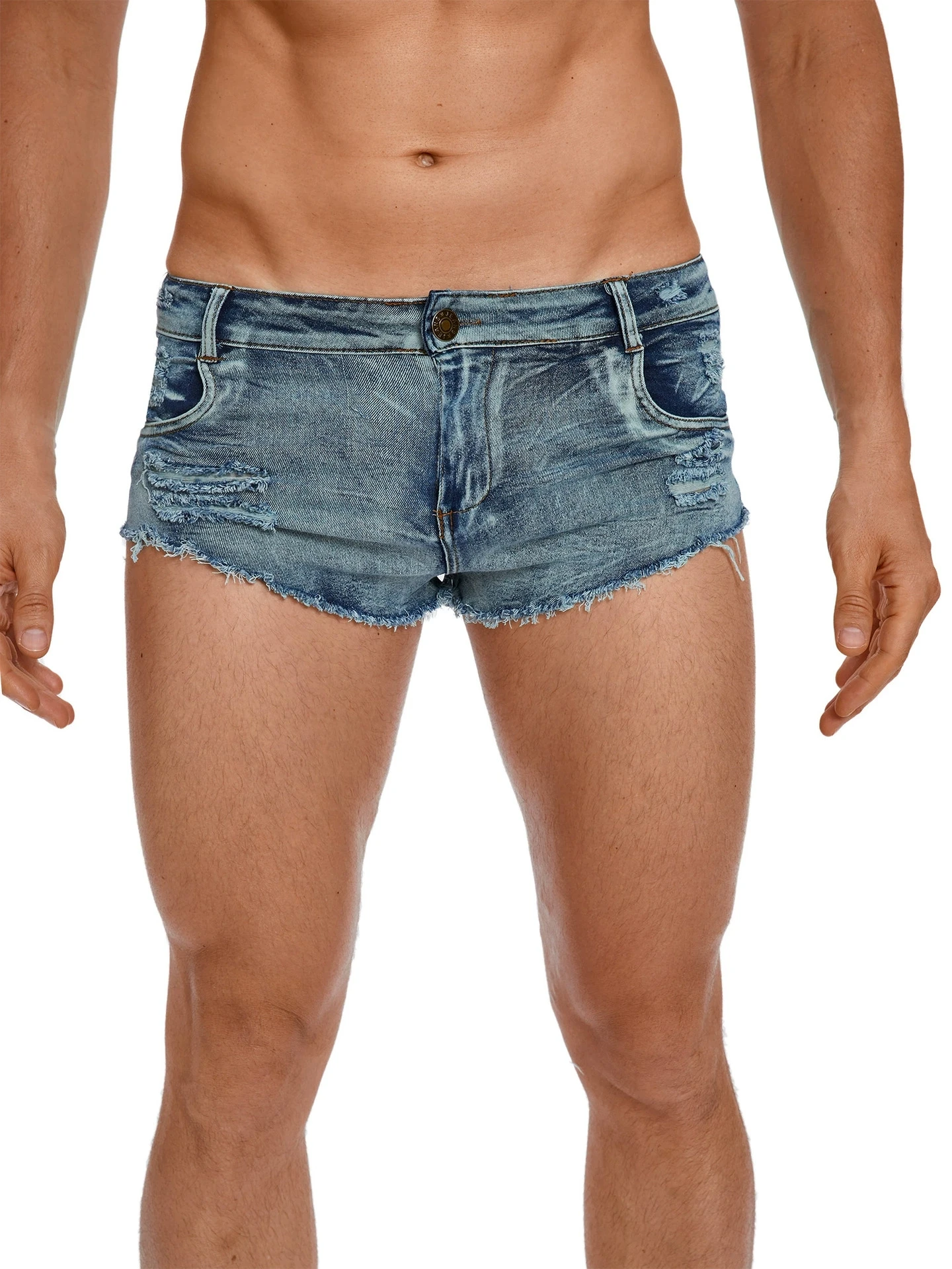 Pantalones Cortos de Mezclilla - Men'S Fashion Overalls reseña y precio