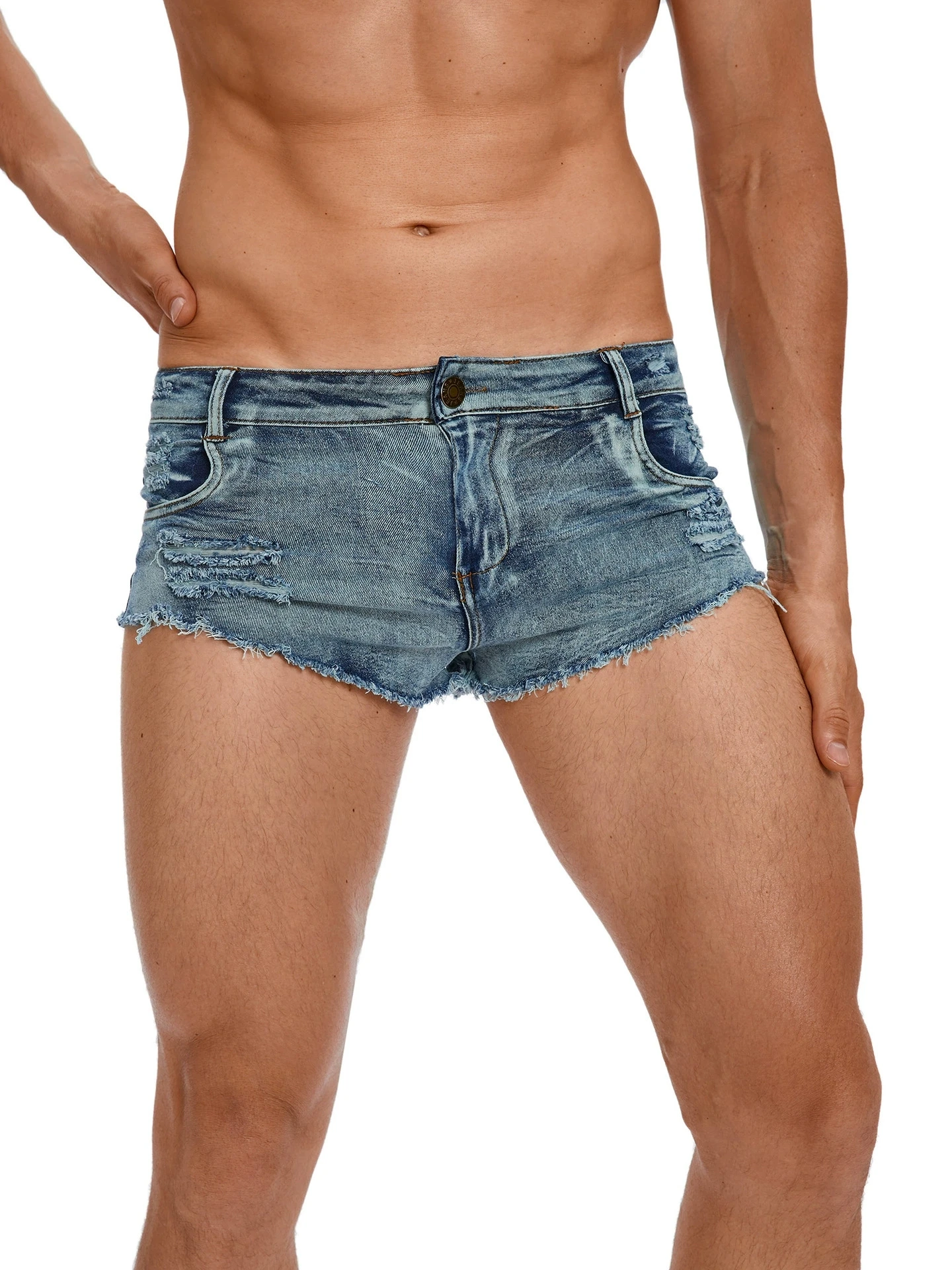 Pantalones Cortos de Mezclilla - Men'S Fashion Overalls reseña y precio