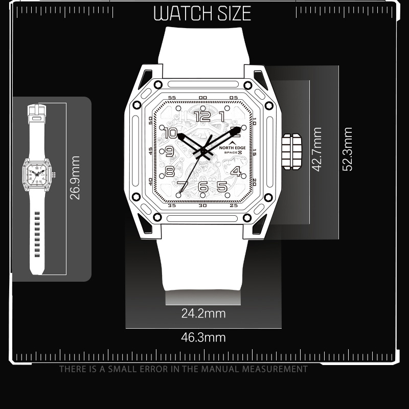 NORTH EDGE-relojes mecánicos p - Men'S Fashion X reseña y precio