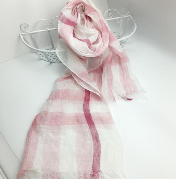 100% de lino a cuadros con bor - Men'S Fashion Head Scarf reseña y precio