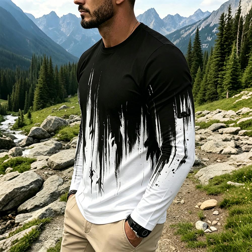 Camiseta de Manga Larga para H - Mens Fashion Top reseña y precio